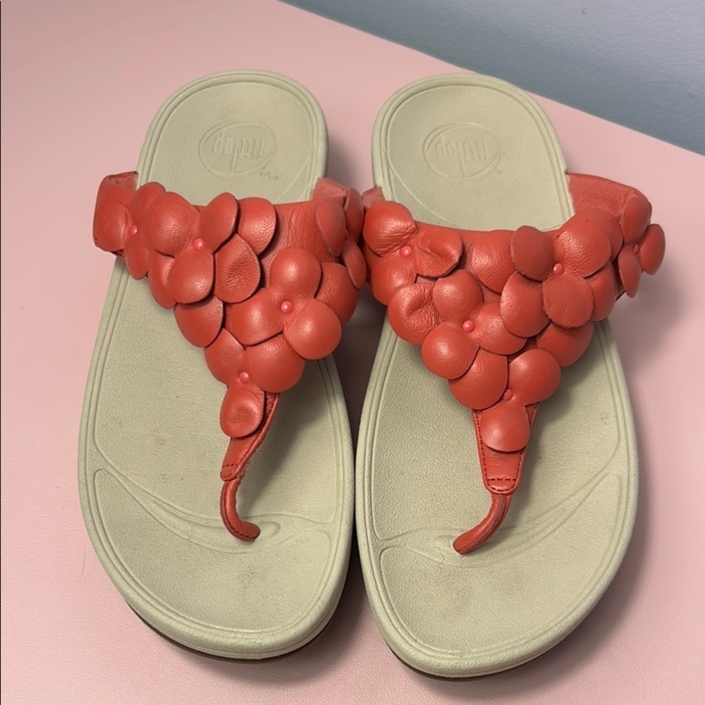 Fitflop Pink Floral Sandals